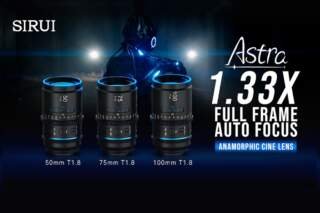 Sirui Astra AF 1.33x anamórficos: nuevos objetivos T1.8 para cine en formato completo