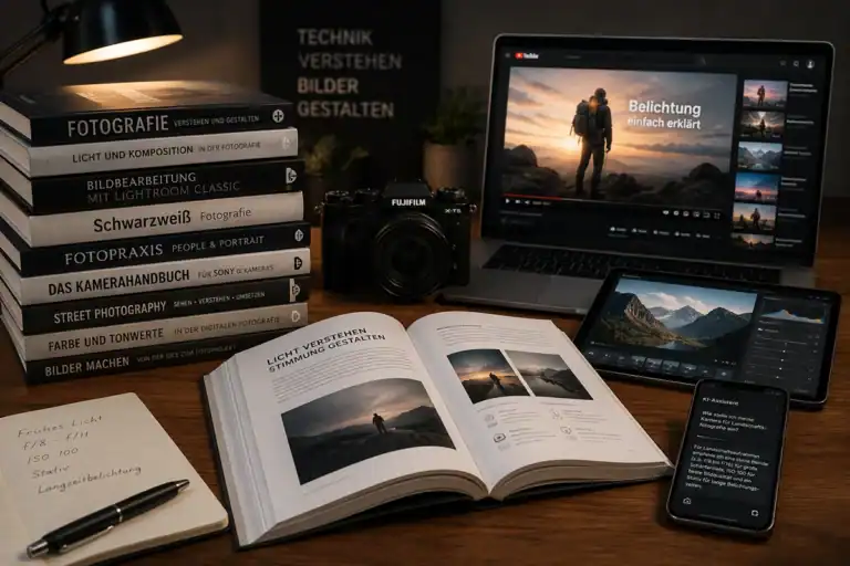 Fachbücher für Fotografie: Sind sie in Zeiten von YouTube, Online-Artikeln und KI noch zeitgemäß?