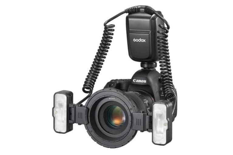 Godox MF-T76 S: Flash de pinza de doble cabezal para fotografía macro