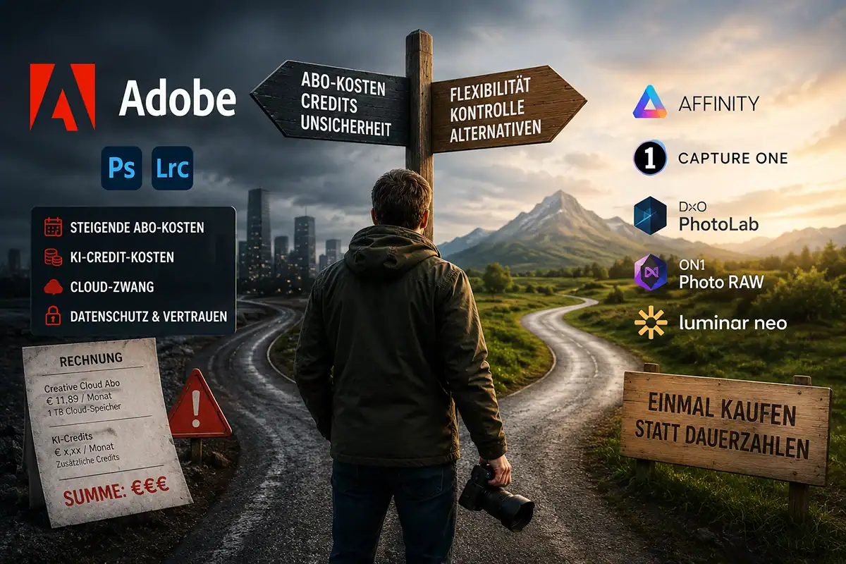 Adobe-Abo unter Druck: Warum Fotografen wieder nach Alternativen suchen